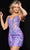 Jovani 36410 - Plunging V-Neck Homecoming Dress Cocktail Dresses 00 / Purple