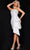 Jovani 36596 - Draped Accent Homecoming Dress Homecoming Dresses 00 / Ivory