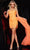 Jovani 36698 - Strapless Sequin Homecoming Dress Homecoming Dresses 00 / Neon Orange