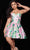 Jovani 36980 - Floral Printed Strapless Dress Cocktail Dresses