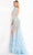 Jovani - 37580 Embellished Long Sleeve Trumpet Dress Pageant Dresses