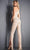 Jovani - 3816 Beaded One Shoulder Split Jumpsuit Evening Dresses