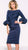 Jovani - 39738 Quarter Length Puff Detailed Dress Cocktail Dresses 0 / Navy