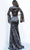 Jovani - 3995 Animal Print Split Sleeve Mermaid Dress Prom Dresses