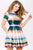 Jovani - 41250SC Jewel Neckline Multi-Color Print A-line Short Dress - 1 pc Multi In Size 0 Available CCSALE 0 / Multi