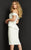 Jovani 4138 - Off Shoulder Knee-Length Prom Dress In White