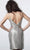 Jovani - 4550 Sleeveless Plunged V Neck Fitted Metallic Cocktail Dress Homecoming Dresses
