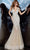 Jovani - 4741SC Beaded Deep V-neck Tulle Trumpet Dress - 2 pcs Nude In Size 8 and 10 Available CCSALE
