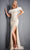 Jovani - 4770 Beaded Fringe Dress With Slit Evening Dresses