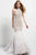 Jovani 49416 Crystal Beaded Feathered Dress - 1pc Ivory in size 10 Available CCSALE 10 / Ivory