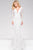 Jovani 50026 Fitted Lace Long Sleeves Trumpet Dress - 1 pc Off White in size 4 Available CCSALE 4 / Off White