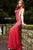 Jovani - 50757 Sleeveless Stretch Lace Trumpet Gown Special Occasion Dress 0 / Ruby