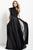 Jovani - 52089 High Neck Scalloped Lace Evening Gown - 1 pc Black in Size 16 Available CCSALE