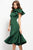 Jovani - 52252 Ruffled Shoulder Short Formal Scuba Dress Cocktail Dresses