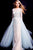 Jovani - 53743 Beaded Embellished Sheer Bodice Prom Gown CCSALE 4 / Light Blue