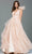 Jovani 55210 - Sleeveless Empire Ballgown Ballgown Dresses 00 / Dark Blush