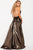 Jovani - 57237 Plunging Halter Metallic A-Line Prom Gown Special Occasion Dress