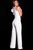 Jovani - 57239 Ruffled Cap Sleeve Scuba Jumpsuit Evening Dresses