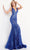 Jovani - 59762 Low V-Neck Sequin Evening Gown Prom Dresses