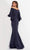 Jovani - 59993 Off Shoulder Bell Sleeve Draping Mermaid Gown Evening Dresses