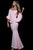 Jovani - 59993SC Bell Sleeve Off-Shoulder Mermaid Gown CCSALE 14 / Blush