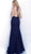Jovani - 60214 Plunging V-neck Glitter Trumpet Dress Special Occasion Dress