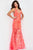 Jovani 60283 - Sleeveless Floral Applique Prom Dress Evening Dresses