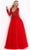 Jovani - 60325 Embellished Plunging V Neck A-line Gown Wedding Dresses