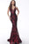Jovani - 63350 Metallic Sequined Plunging Long Gown Special Occasion Dress