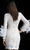 Jovani - 63351 Feathered Sleeve Fitted Cocktail Dress Cocktail Dresses