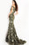 Jovani - 63516 Sequined Off Shoulder Floral Mermaid Gown Evening Dresses