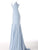 Jovani - 63563 Studded Backless Jersey Trumpet Gown Special Occasion Dress 00 / Light-Blue