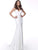 Jovani - 63563 Studded Backless Jersey Trumpet Gown Special Occasion Dress 00 / White