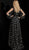 Jovani - 63582 Sheer Long Sleeve Bee Motif A-Line Gown Special Occasion Dress