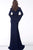 Jovani - 63851 Stretch Jersey Plunging V-Neck Trumpet Dress Mother of the Bride Dresses
