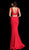 Jovani - 64857 Two Piece Deep V-neck Jersey Mermaid Dress Special Occasion Dress