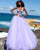 Jovani - 65379 Crystal Embellished Plunging V-neck Ballgown Ball Gowns 00 / Lilac