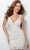 Jovani - 65576 Embellished Lace Deep V-neck Sheath Dress Cocktail Dresses