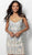 Jovani - 66318 Sleeveless Embroidered Floral Appliqued Fitted Short Dress - 1 Pc. Multi/Nude in size 0 Available CCSALE 0 / Multi/Nude