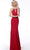 Jovani - 67101 Beaded Halter Jersey Trumpet Dress Evening Dresses