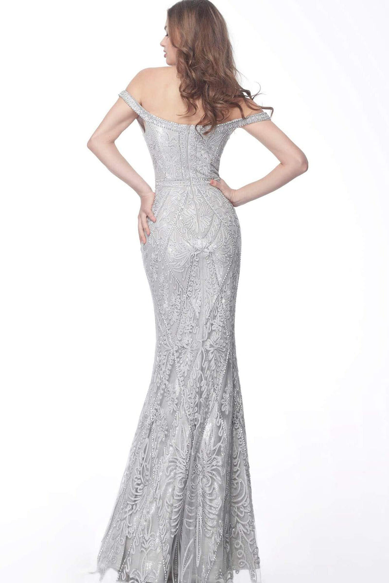 Jovani - 67902 Off-Shoulder Embellished Trumpet Dress main image 0