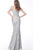 Jovani - 68130 Embroidered Deep Off-Shoulder Trumpet Dress Evening Dresses
