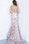 Jovani - 68708 Embellished Deep V-neck Trumpet Dress Prom Dresses
