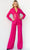 Jovani 7227 - Two Piece Sheer Waist Jumpsuit Jumpsuit Dresses 00 / Fuchsia