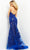 Jovani - 8110 Halter V-Neck Sequin Illusion Evening Gown Special Occasion Dress