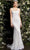Jovani Bridal - JB06666 Embellished Square Sheath Bridal Dress Bridal Dresses