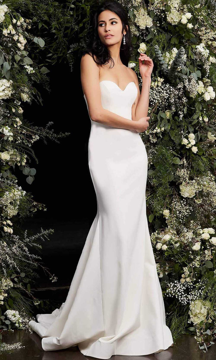 Jovani Bridal - JB06912 Strapless Sweetheart Bridal Gown Bridal Dresses 00 / Ivory