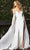 Jovani Bridal - JB07137 Cascading Off Shoulder Jeweled Bridal Gown Bridal Dresses