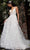 Jovani Bridal - JB07147 Floral Lace Embroidered A-Line Bridal Gown Bridal Dresses 00 / Ivory