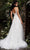 Jovani Bridal - JB07147 Floral Lace Embroidered A-Line Bridal Gown Bridal Dresses